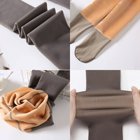 SVOKOR Sexy ciepłe legginsy kobiety Slim Fit wysokiej talii Push Up zimowe legginsy Mesh legginsy ubrania damskie Flesh-Colored 6